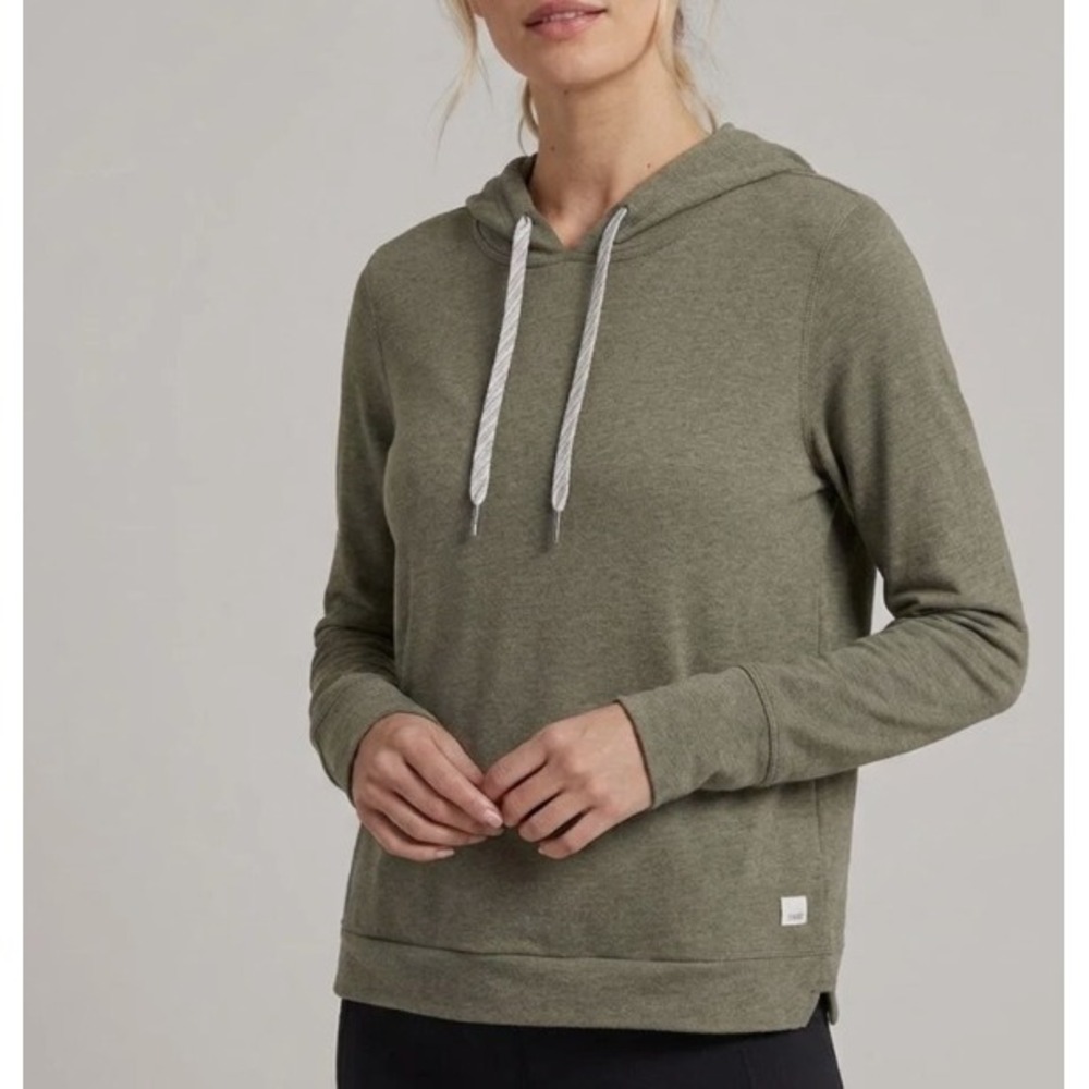 Vuori Halo Essential Hoodie Heather Olive Green VW226 XL Athleisure
